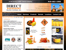 Tablet Screenshot of directtrafficcontrol.com
